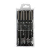 Lineplus Softline Professional Fineliner Drawing Pen Set Black Ink - Retail Maharaj