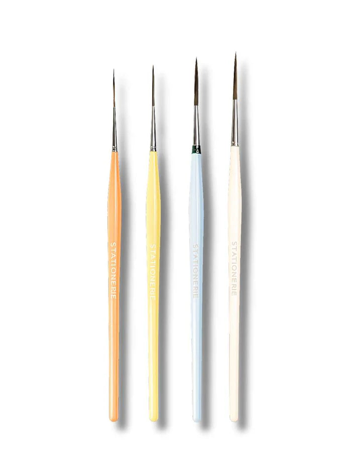 Retail Maharaj Long Rigger Liner Brush Set of 4 Candy - Retail Maharaj