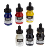 Liquitex Professional Acrylic Ink Set of 3 & 6 (Essential & Iridescent Colours) - Retail Maharaj