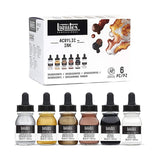 Liquitex Professional Acrylic Ink Set of 3 & 6 (Essential & Iridescent Colours) - Retail Maharaj