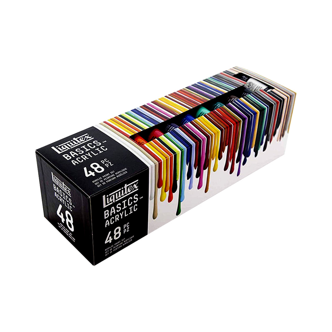 Liquitex Basics Acrylic Paint Tube Set Professional Artist Colour Set for Canvas and Mixed Media Art - Retail Maharaj