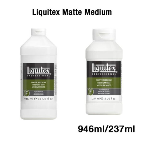 Liquitex Matte Medium Acrylic Paint Extender and Adhesive - Retail Maharaj
