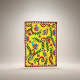 Handmade Madhubani Painting – Birds on a Branch | Mithila Art Traditional Handmade Cloth - Retail Maharaj