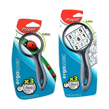 Maped Ergologic Magnifying Glass with Ergonomic Handle 50mm and 75mm - Retail Maharaj