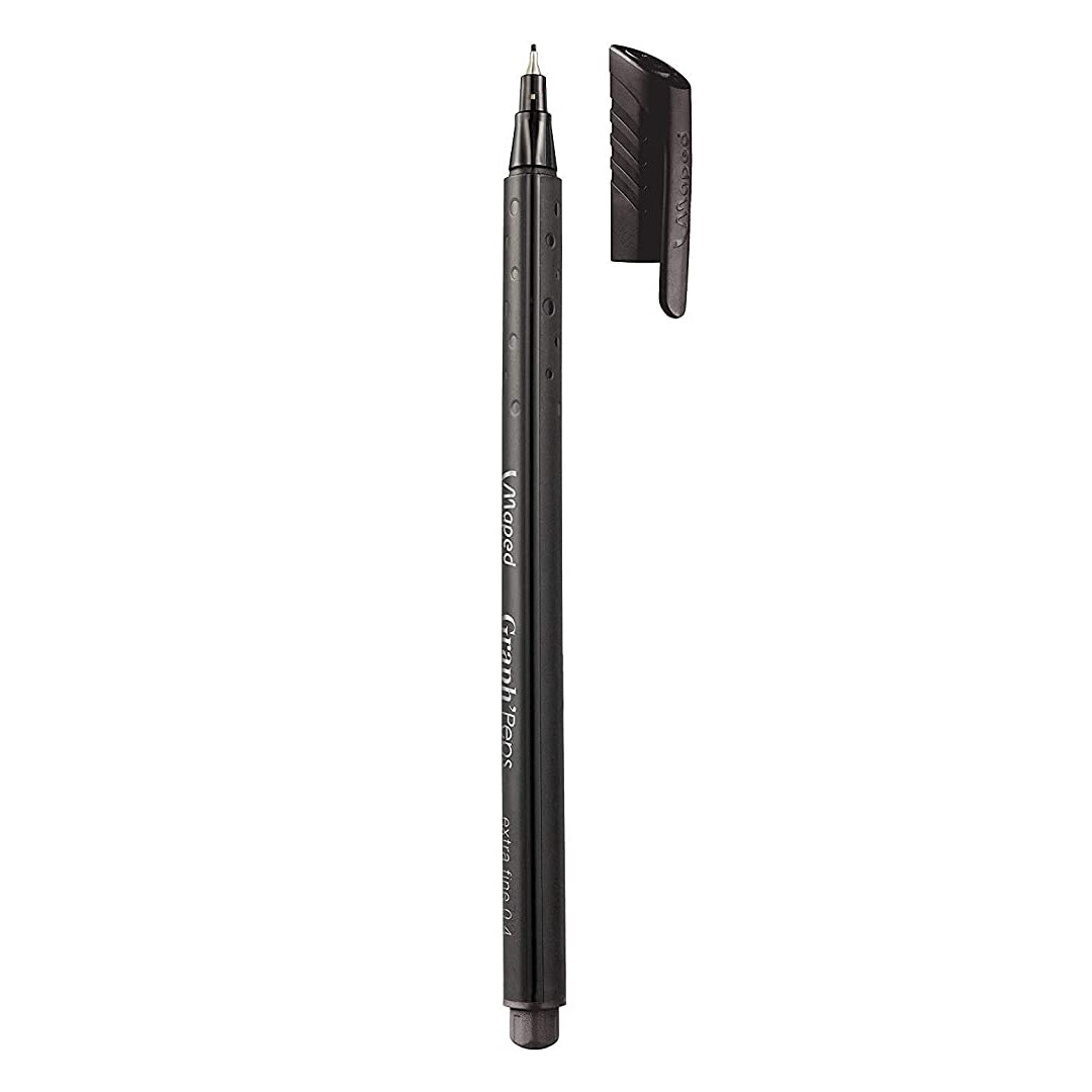 Maped Graph Peps Black Fineliner Pen with Triangular Grip - Retail Maharaj