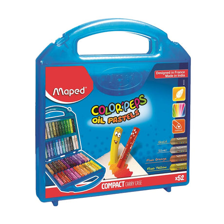 Maped Oil Pastels Colour Set with Plastic Storage Box - Retail Maharaj