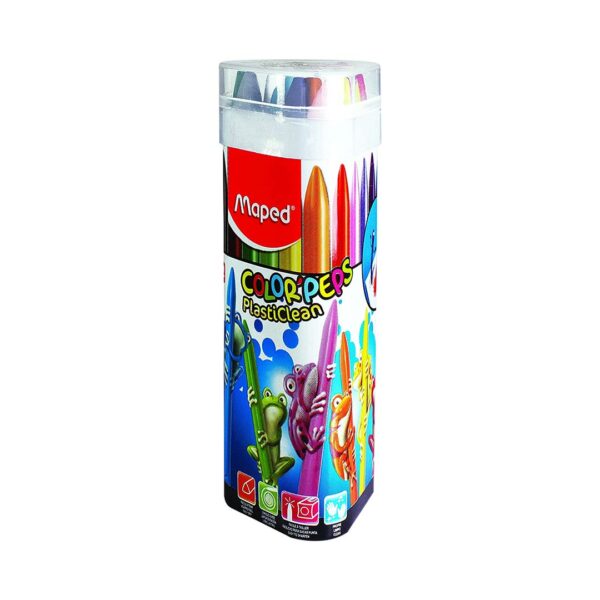 Maped Color'Peps Plastic Crayon Set of 12 - Retail Maharaj
