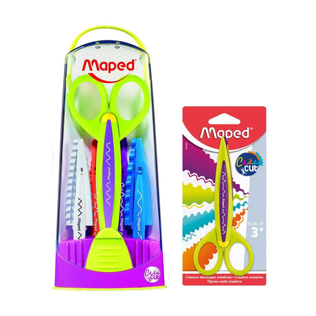 Maped Craft Scissors Set with 5 Interchangeable Decorative Blades - Retail Maharaj