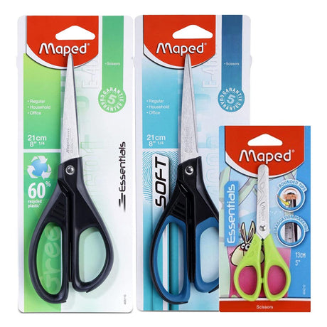 Maped Essential Stainless Steel Scissors with Ergonomic Handles - Retail Maharaj