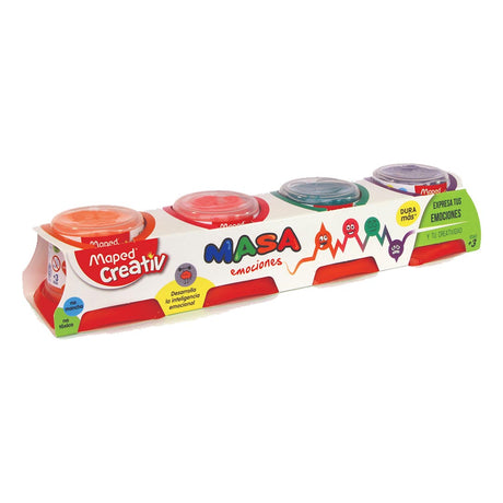 Maped Creative Modelling Dough Pot Set Classic and Fluorescent Colours - Retail Maharaj