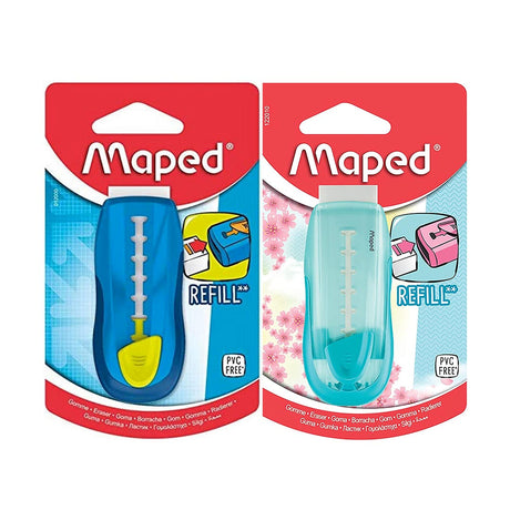Maped Universal Gom Stick Protective Refillable Eraser Holder Blue - Retail Maharaj