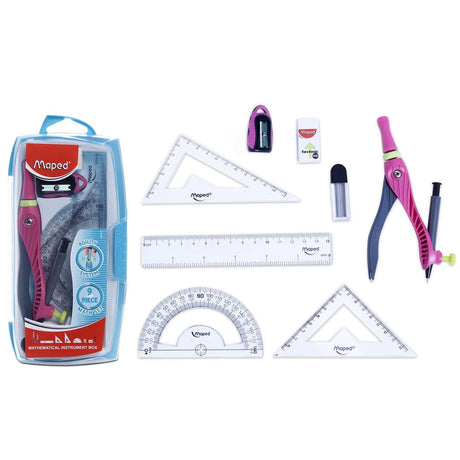 Maped Agility Geometry Box Drafting Instruments Set - Retail Maharaj