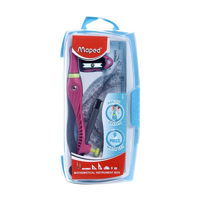 Maped Agility Geometry Box Drafting Instruments Set - Retail Maharaj
