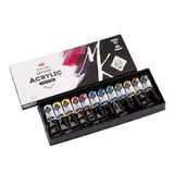 Master Class Acrylic Colour Set of 12 Professional Artist Paints 18ml Tubes - Retail Maharaj