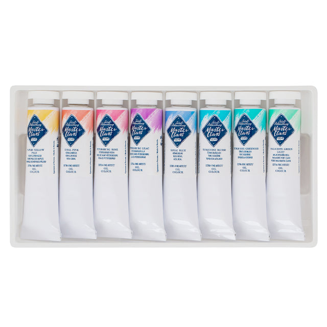 Master Class Pastel Oil Colour Shades Set by Nevskaya Palitra – Professional Artist Oil Paint Set - Retail Maharaj