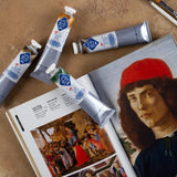 Master Class Tempera Paints Set of 12 Professional Artist Colours 18ml Tubes - Retail Maharaj