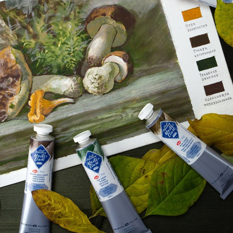 Master Class Tempera Paints Set of 12 Professional Artist Colours 18ml Tubes - Retail Maharaj