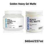 Golden Heavy Gel Matte Acrylic Medium for Texture Building and Peak Effects - Retail Maharaj
