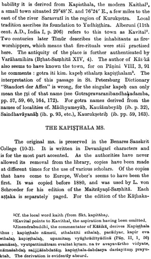 Kapisthala-Katha-Samhita (A Text of the Black Yajurveda) - Retail Maharaj