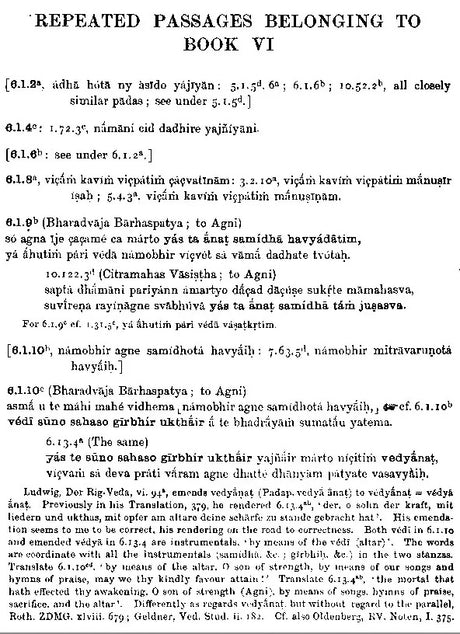 Rig-Veda Repetitions : The Repeated Verses and Distichs and Stanzas of The Rig-Veda In Systematic presentation and With Critical Discussion (An Old and Rare Book) - Retail Maharaj
