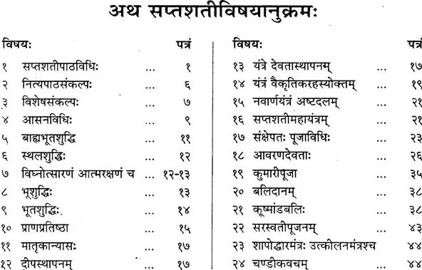 Durga Saptashati- With Navachandi, Shatachandi, Sahasrachandi, Pallavayojanavidhi, Kavachargala, Keelaka, Kunjikastotra and Other Subject - Retail Maharaj