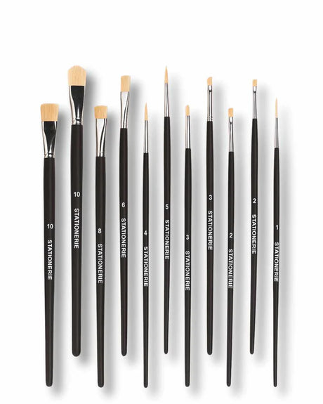 Retail Maharaj Mix Brush Set of 11 Chungking Hog White - Retail Maharaj