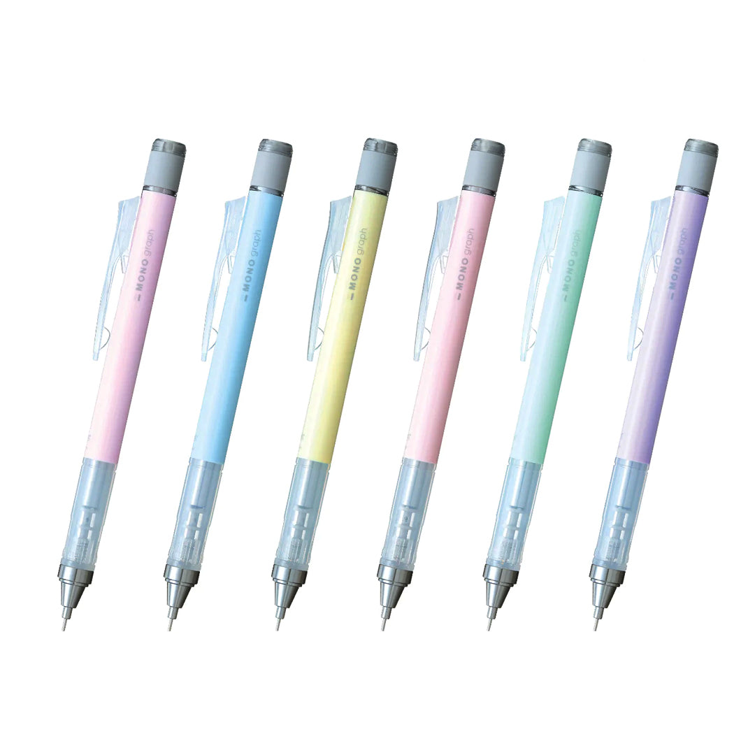 Tombow MONO Graph Pastel Mechanical Pencil with Shake Advance 0.3mm and 0.5mm Open Stock - Retail Maharaj