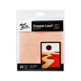 Mont Marte Imitation Gold, Silver & Copper Leaf (25 Sheets) & Leafing Size 60ml - Retail Maharaj