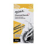 Mont Marte Charcoal Pencil Set of 12 – Soft, Medium & Hard Drawing Pencils - Retail Maharaj