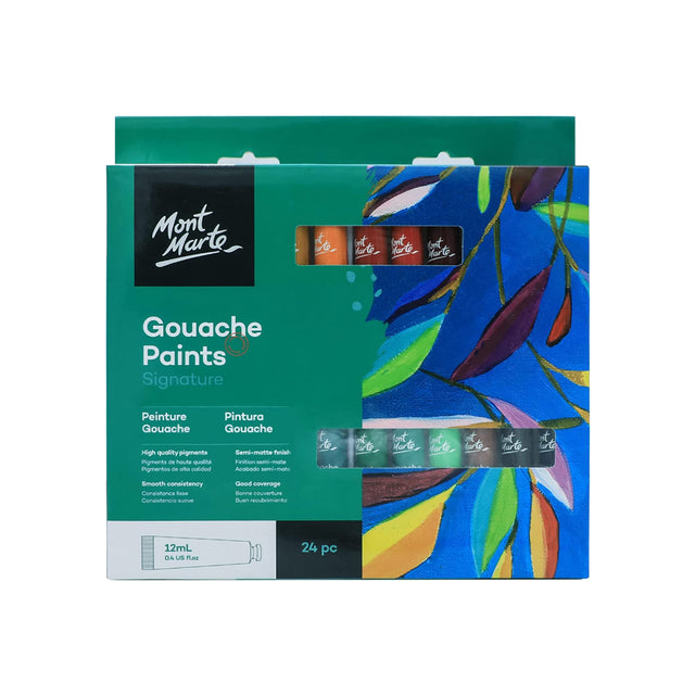 Mont Marte Signature Gouache Paint Set of 24 - Retail Maharaj