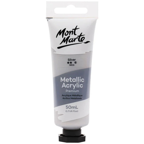 Monte Marte Metallic Acrylic Paint Premium 50ml Tube (Bronze) - Retail Maharaj