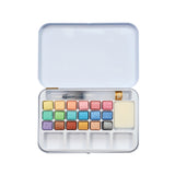 Mont Marte Premium Metallic Watercolour Cake Paint Set with Travel Tin - Retail Maharaj