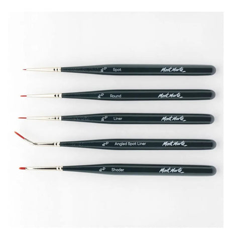 Mont Marte Signature Mini Detail Brush Set for Fine Art – Set of 5 - Retail Maharaj
