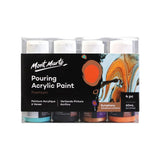 Mont Marte Premium Pouring Acrylic Paint Set 4 Colors Ready to Pour - Retail Maharaj