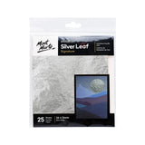 Mont Marte Imitation Gold, Silver & Copper Leaf (25 Sheets) & Leafing Size 60ml - Retail Maharaj
