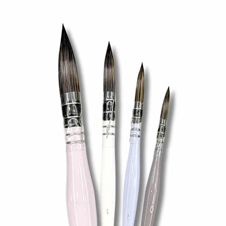 Stationerie Mops Set Of 4 Kolinsky Synthetic Vintage Pastel Edition - Retail Maharaj
