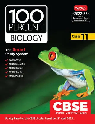 MTG CBSE 100 Percent Biology Book Class-11, Strictly Based on the CBSE Circular issued on 21st April 2022 (CBSE Based Text Book For 2022-23 Exam) - Retail Maharaj