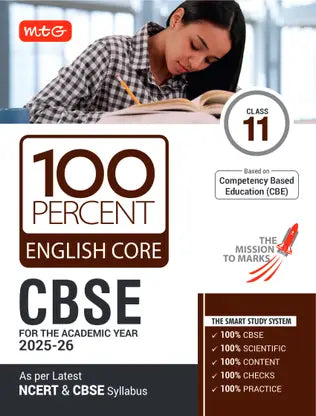 MTG CBSE Class-11 100 Percent English Core For 2025-26 exam - Retail Maharaj