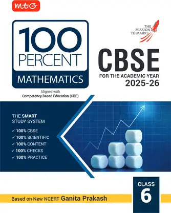 MTG CBSE Class-6 100 Percent Mathematics For 2025-26 Exam - Retail Maharaj