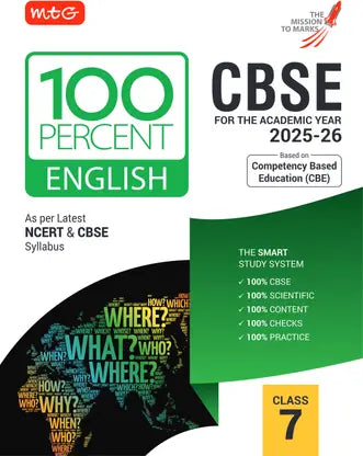 MTG CBSE Class-7 100 Percent English For 2025-26 Exam - Retail Maharaj