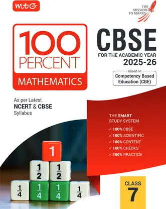 MTG CBSE Class-7 100 Percent Mathematics For 2025-26 Exam - Retail Maharaj