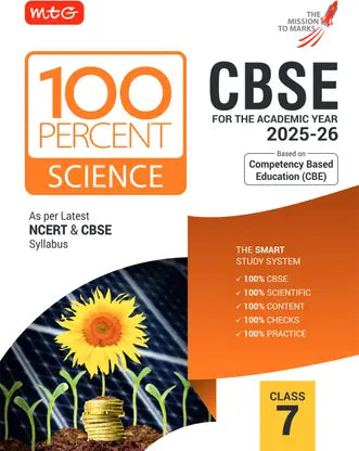 MTG CBSE Class-7 100 Percent Science For 2025-26 Exam - Retail Maharaj