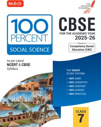 MTG CBSE Class-7 100 Percent Social-Science For 2025-26 Exam - Retail Maharaj