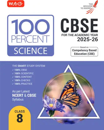 MTG CBSE Class-8 100 Percent Science For 2025-26 Exam - Retail Maharaj