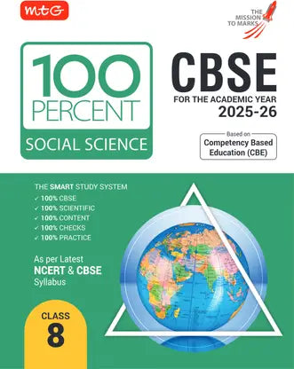 MTG CBSE Class-8 100 Percent Social-Science For 2025-26 Exam - Retail Maharaj