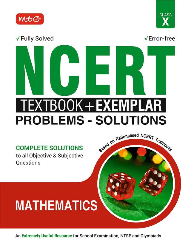 Ncert Textbook + Exemplar Problem Solutions Class 10 Mathematics - Retail Maharaj
