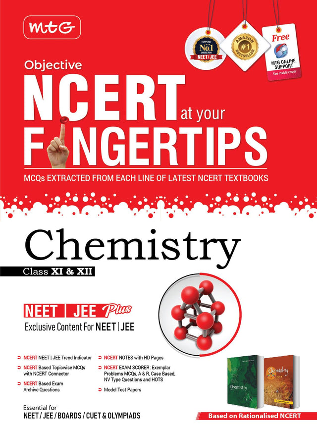 Objective Ncert At Your Fingertips Chemistry - Ncert Neet/Jee Trend Indicator, Notes With Hd Pages, Exam Archive & Mcqs | Neet-Jee Books (Based On Ncert Latest Pattern For 2025 Exam) - Retail Maharaj