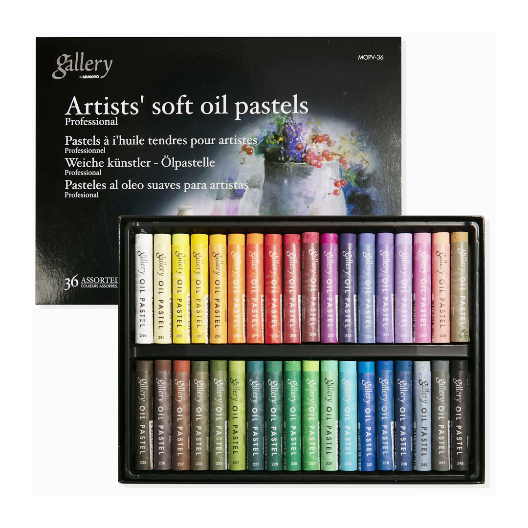 Mungyo Gallery Artist Soft Oil Pastels – Assorted Colour Sets of 24, 36 & 48 - Retail Maharaj