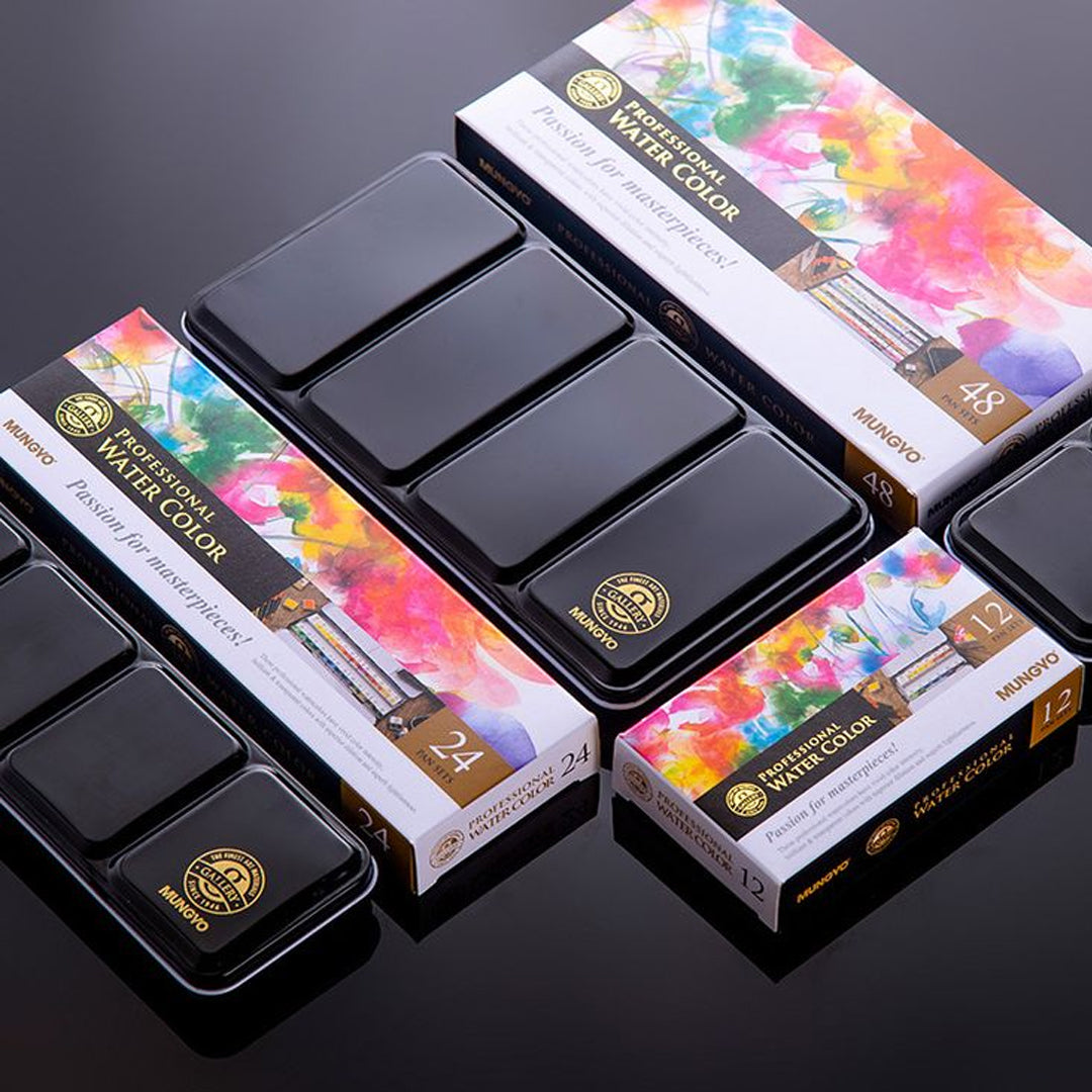 Mungyo Professional Water Color Pan Sets - Retail Maharaj