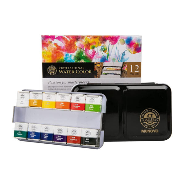 Mungyo Professional Water Color Pan Sets - Retail Maharaj